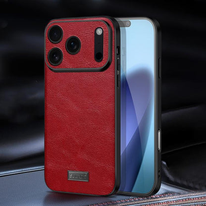 Shockproof TPU Hybrid Handmade Leather Phone Case For iPhone