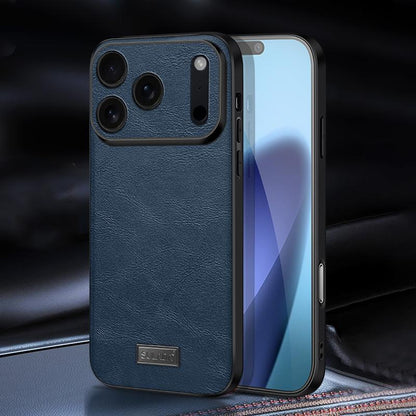 Shockproof TPU Hybrid Handmade Leather Phone Case For iPhone