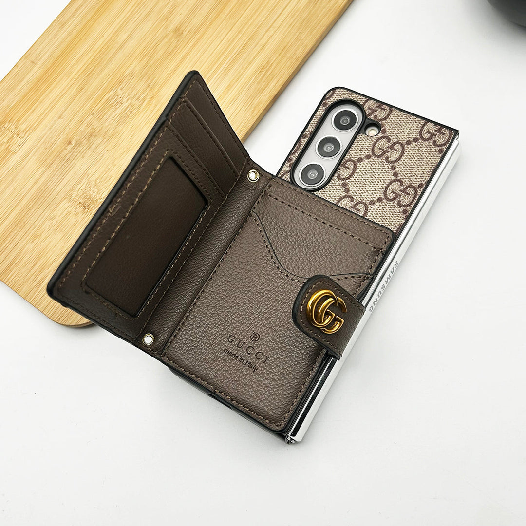 Samsung Galaxy Z Fold 6 Luxury Fashion Leather Brand Case Roxy New
