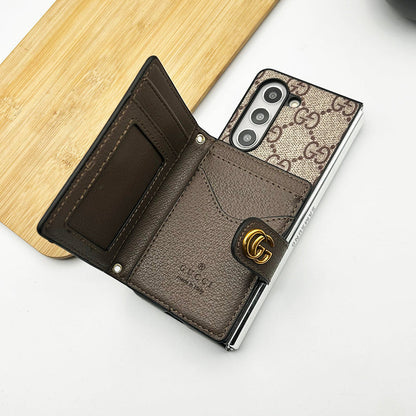 Samsung Galaxy Z Fold 6 Luxury Fashion Leather Brand Case Roxy New