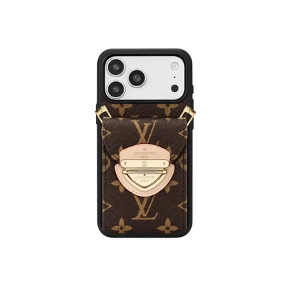 LV Luxury Phone Case with Strape For iPhone 13-18 Pro & Pro Max