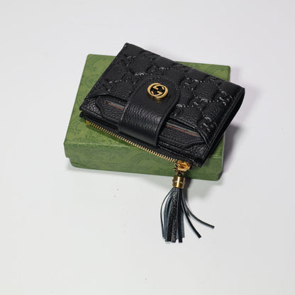 Mens Gucci Wallet Black Genuine Leather