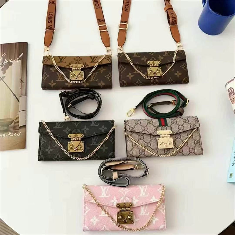 Monogram LV Luxurious Phone Case With Strap theroxymob