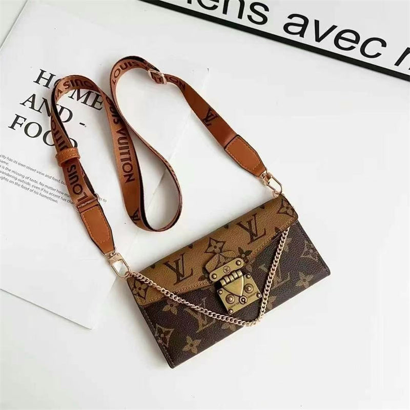 Monogram LV Luxurious Phone Case With Strap theroxymob