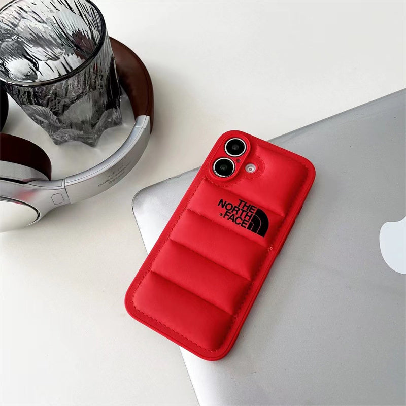 Luxury Fashion Leather The North Face Phone Case For iPhone theroxymob