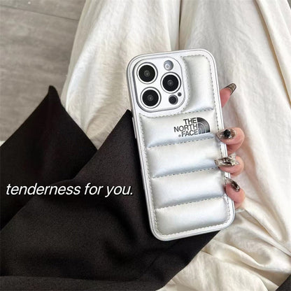 Luxury Fashion Leather The North Face Phone Case For iPhone theroxymob