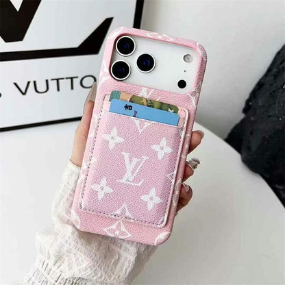 Leather Card Holder Case for iPhone 12-18  Pro & Pro Max