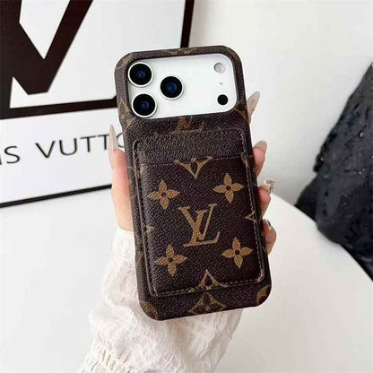 Leather Card Holder Case for iPhone 12-18  Pro & Pro Max