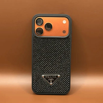 Haute Crystal Studded Logo Case - iPhone 12-18 Pro & Pro Max