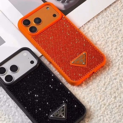 Haute Crystal Studded Logo Case - iPhone 12-18 Pro & Pro Max