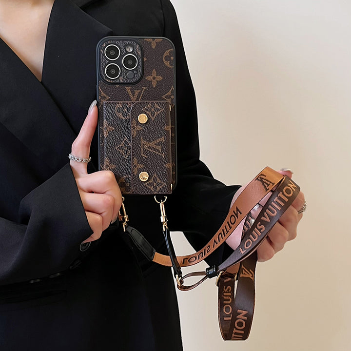 Lou Card Bag Chain Brown iPhone Case Roxy New 2