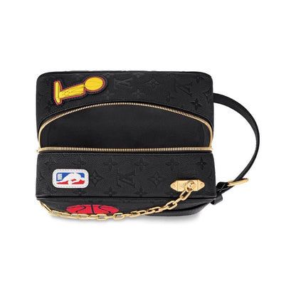 Louis Vuitton x NBA Hero Jacket Leather Cloackroom Dopp Kit Monogram Black