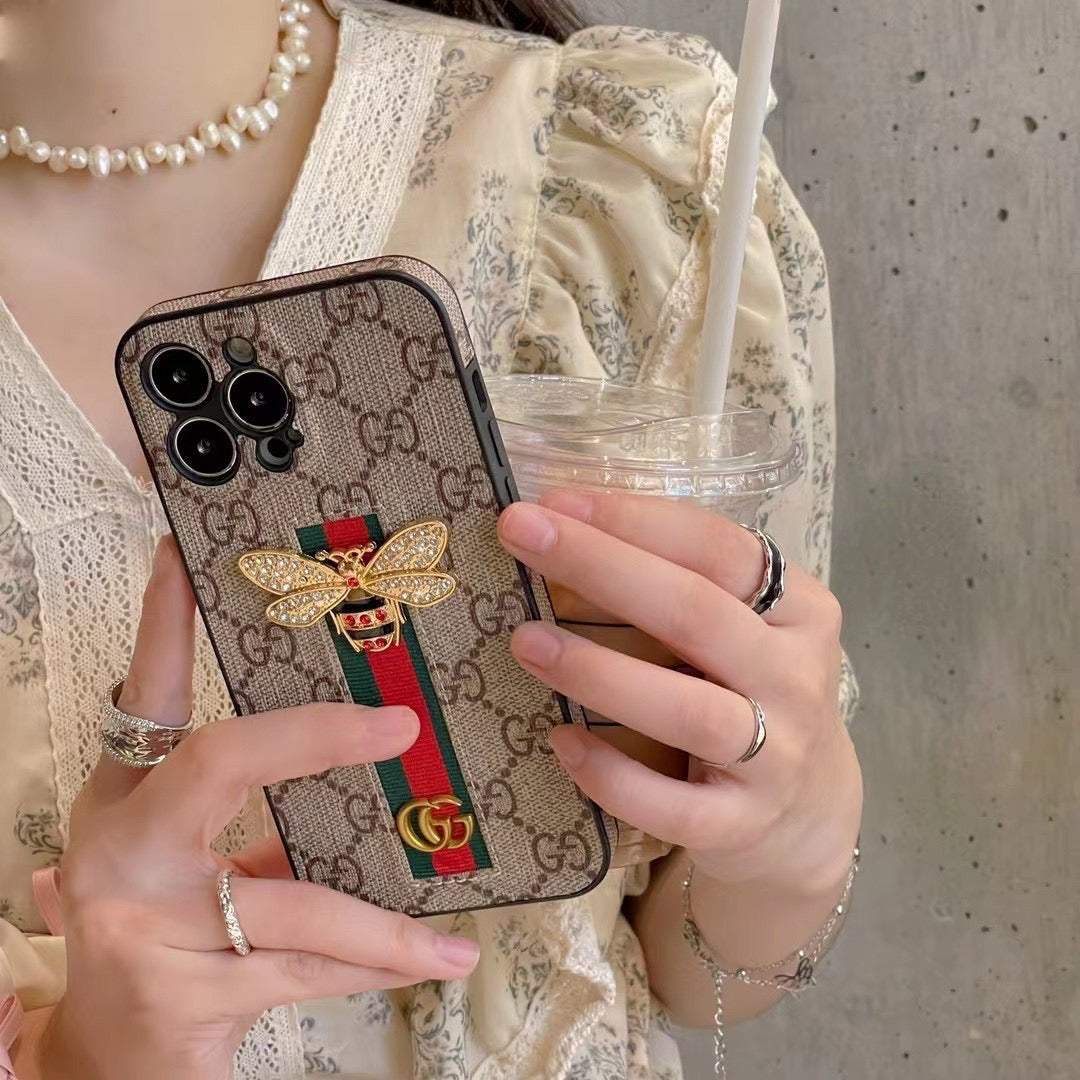 Bee Trendy Phone Case For iPhone With Hand Holder Roxy New 2