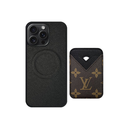 Magsafe Cardholder LV Monogram with Case For iPhone 12-18 Pro & Pro Max