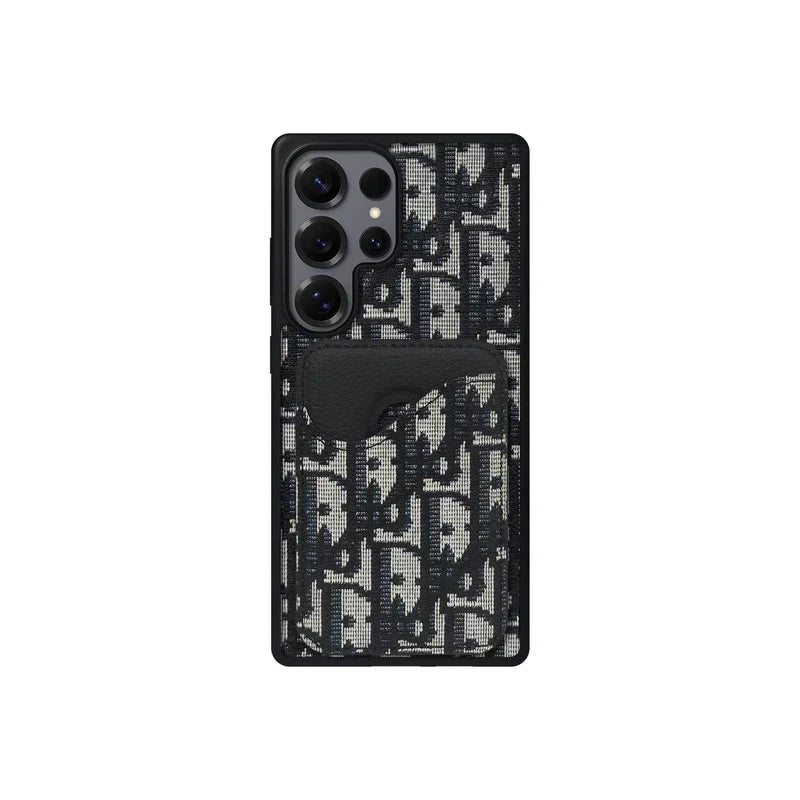 Dior-Inspired Oblique Jacquard Magnetic Cardholder Case | Samsung Galaxy S Series