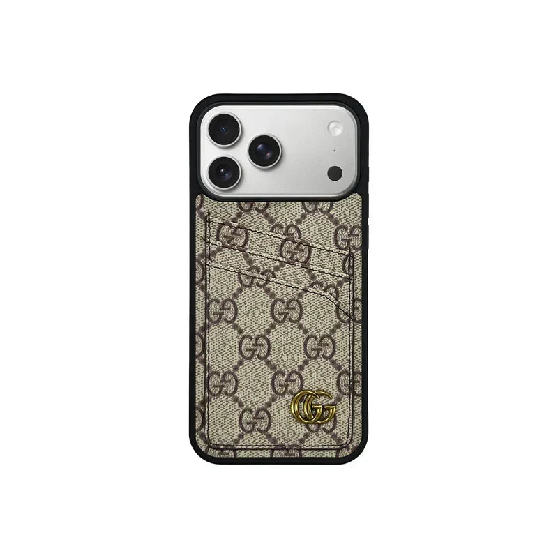 Luxury Wallet Card Slot Signature Case - iPhone 12-18 Pro & Pro Max