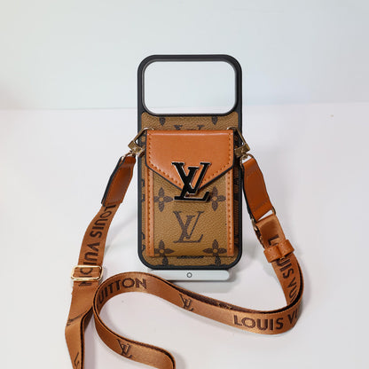 LV Crossbody Phone Case For iPhone 12-18  Pro & Pro Max
