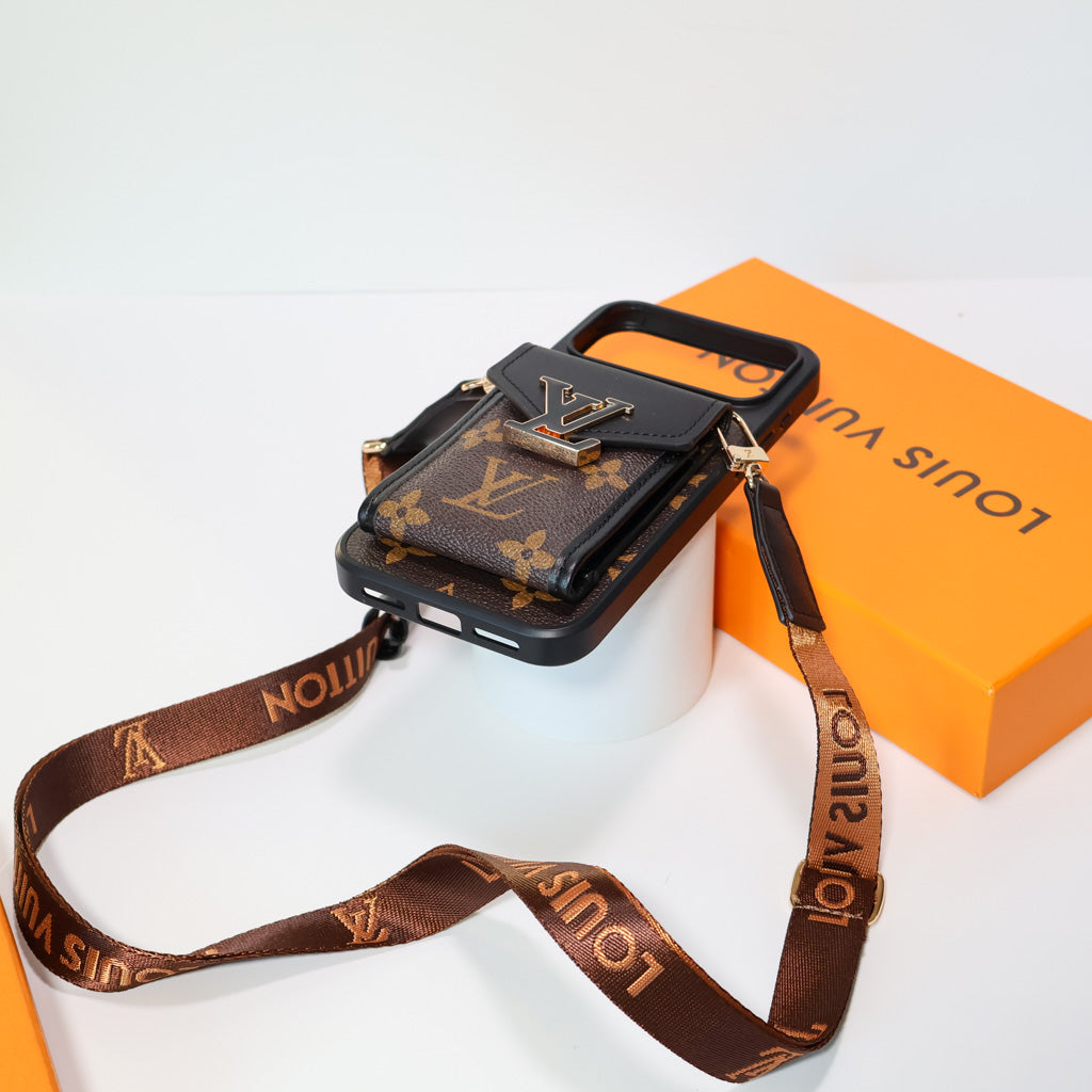 LV Crossbody Phone Case For iPhone 12-18  Pro & Pro Max
