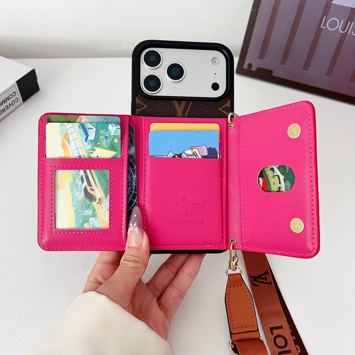 Luxury Leather Wallet Card Holder Phone Case For iPhone 13-18 Pro & Pro Max