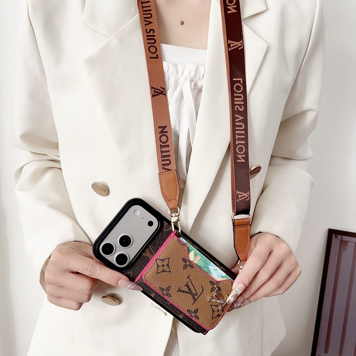 Luxury Leather Wallet Card Holder Phone Case For iPhone 13-18 Pro & Pro Max