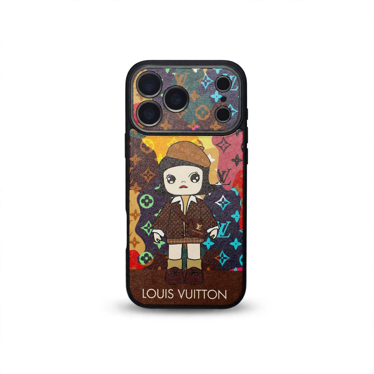 Luxury Monogram Anime Style Case for iPhone 13-18 Pro & Pro Max