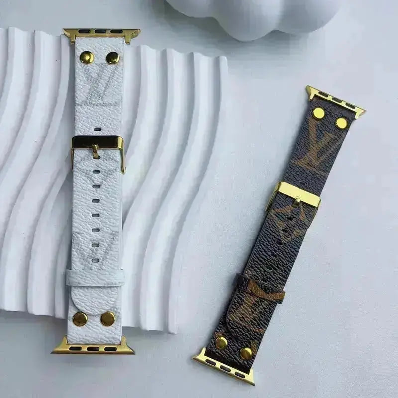 Louis Vuitton Apple Watch Band Monogram with Gold