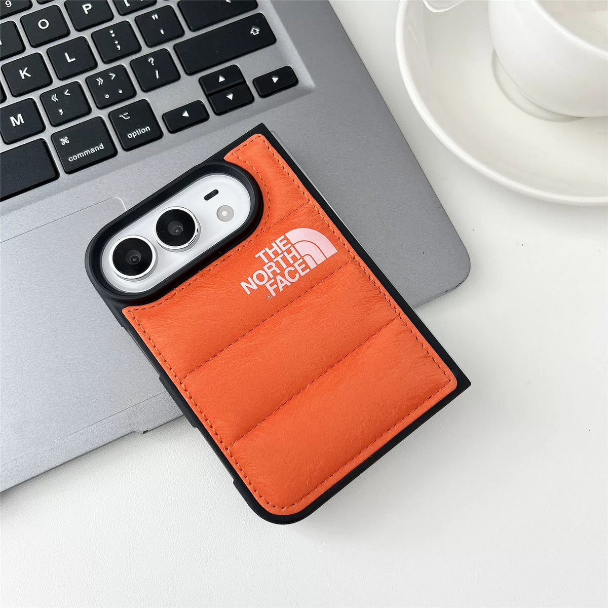 TNF Puffer Jacket Style Case for iPhone Duo
