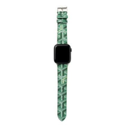 Luxury Green GYD Monogram Watch Strap for Apple Watch