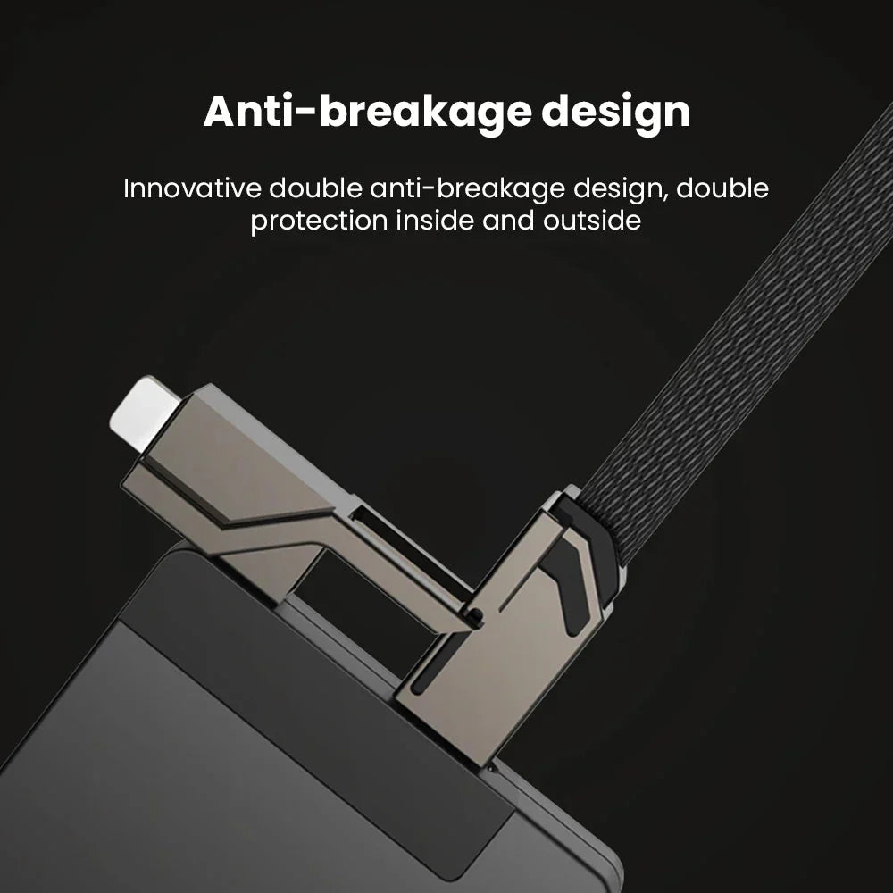 4-in-1 The Cable  Fast Charger for iPhone Series And Samsung Series theroxymob