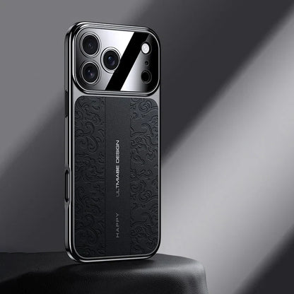 Luxurious Leather Electroplated Case For iPhone 14 To 17