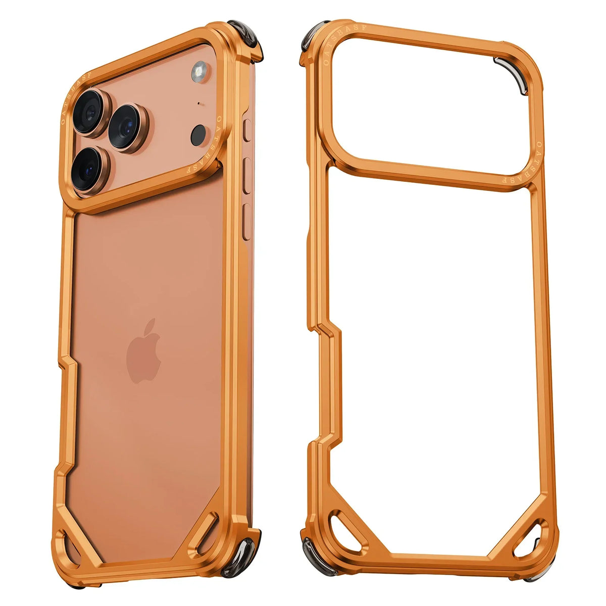 Frameless Case Metal Shockproof Phone Cover Aluminum Alloy Anti-Drop Shells For iPhone 17 / 16 / 15 / 14