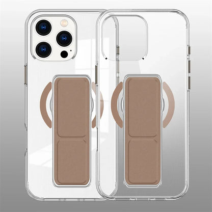 Luxury Folding Wristband Stand Magnetic Phone Case For iPhone 17 / 16 / 15 / 14