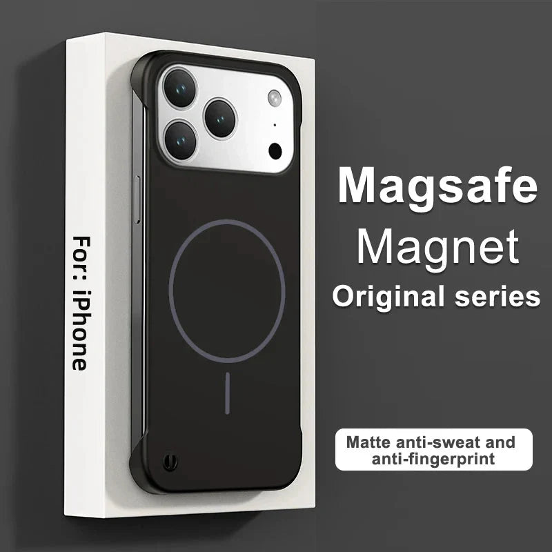 Frameless Magnetic Case For iPhone 17/ 16 /15 /14 THEROXYMOB