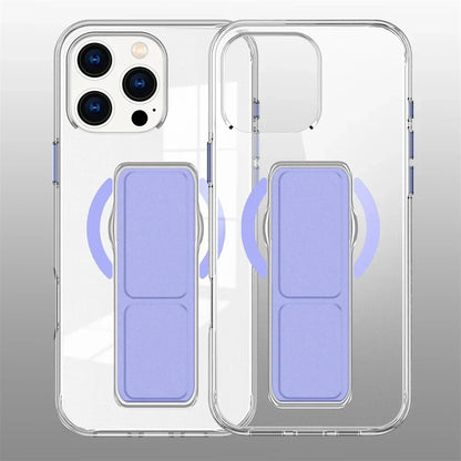 Luxury Folding Wristband Stand Magnetic Phone Case For iPhone 17 / 16 / 15 / 14