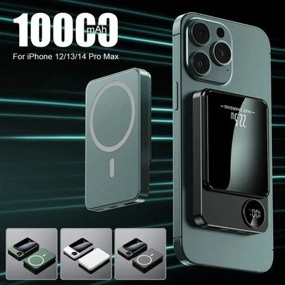 30000mah 22.5w Magnet Power Bank Super Fast Charger Usb To Type C Cable Two-way Fast Charger theroxymob