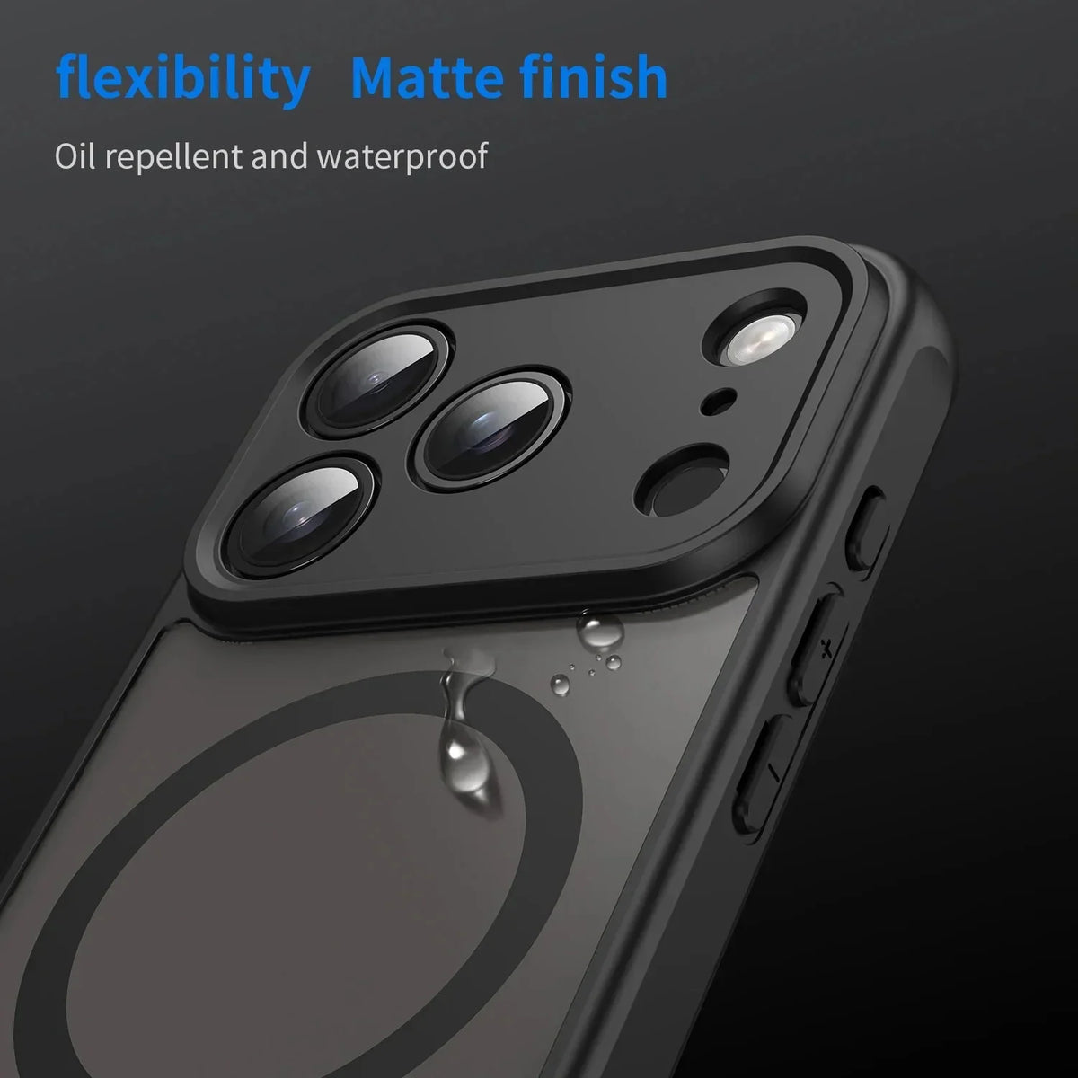 Shockproof Skin feel Matte Translucent Magnetic Case For iPhone 17 /16 /15 /14 THEROXYMOB