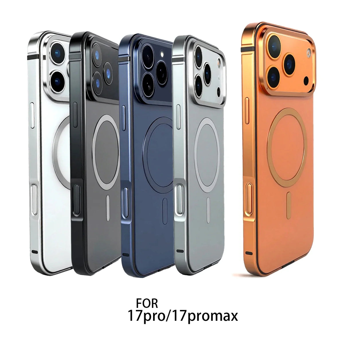 High-quality magnetic Phone case with anti-drop metal frame for iPhone 17