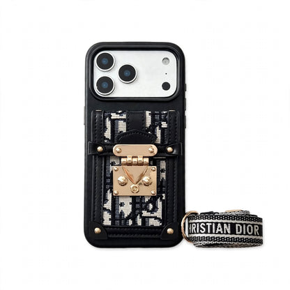 Black Luxury Transparent Dior Case - iPhone 13-18 Pro & Pro Max