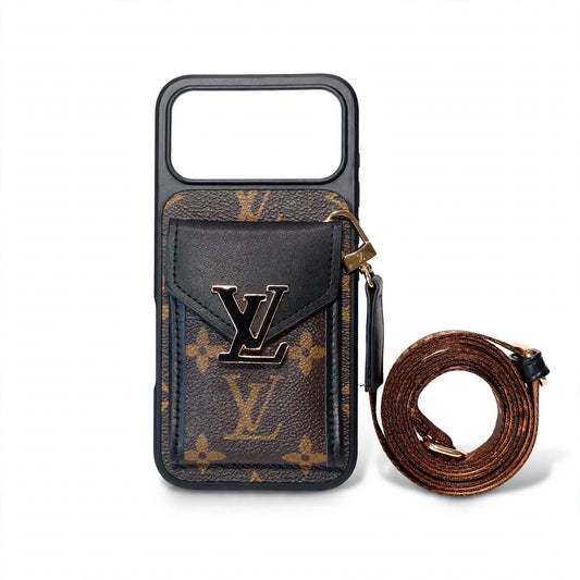 LV Crossbody Phone Case For iPhone 12-18  Pro & Pro Max