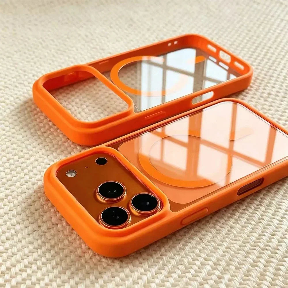 Aero Frame Max™ - Luxury Magnetic Transparent Case for iPhone 13-18