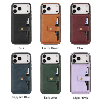 Leather Phone Case Wallet Cash Card Holder For iPhone 14-18 Pro & Pro Max