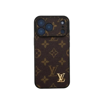 Brand Leather With Logo Phone Case for iPhone 13-18 Pro & Pro Max
