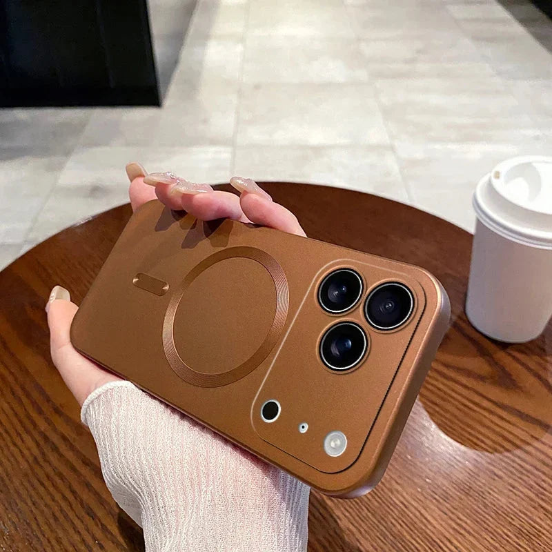 Luxury Matte Soft  Magsafe Magnetic Phone Case For iPhone 17/ 16/ 15 / 14 THEROXYMOB