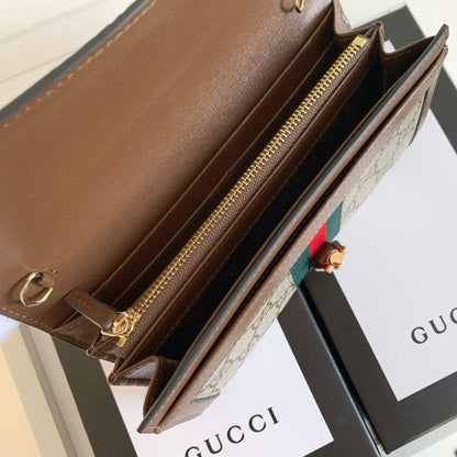 Supreme Canvas GUCCI Chain Wallet Bag