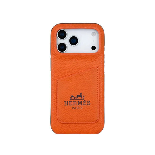 Luxury Pocket Designer Case with Logo - iPhone 12-18 Pro & Pro Max