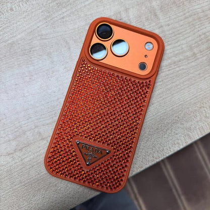 Haute Crystal Studded Logo Case - iPhone 12-18 Pro & Pro Max