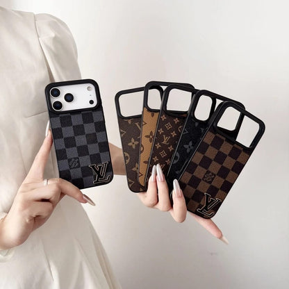 Luxury Brand Leather Phone Case for iPhone 13-18 Pro & Pro Max