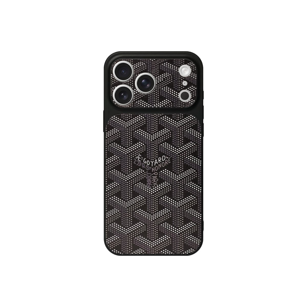 GYD Chevron Pattern Leather Case for iPhone 13-18 Pro & Pro Max