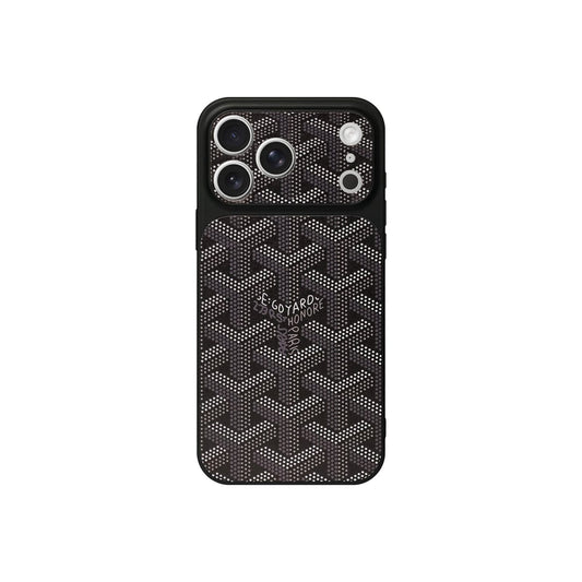 GYD Chevron Pattern Leather Case for iPhone 13-18 Pro & Pro Max