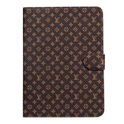 Samsung Galaxy Tab|Luxury Case Canvas Monogram Leather Fresh Summer Theme Pattern Roxy New
